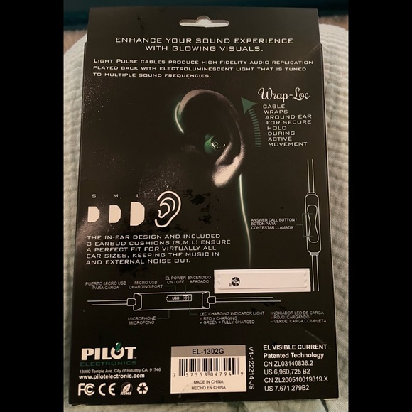 Light Pulse Athletic Earbuds - New In Box - Picture 2 of 6